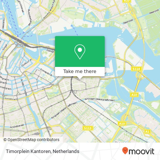 Timorplein Kantoren map