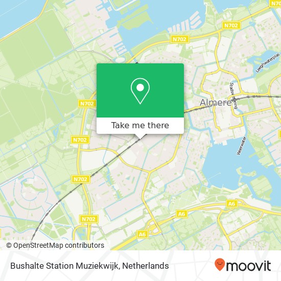 Bushalte Station Muziekwijk map