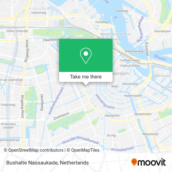 Bushalte Nassaukade map