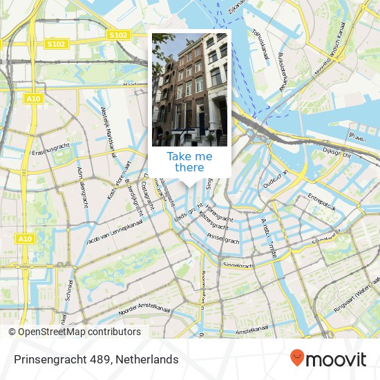 Prinsengracht 489 Karte