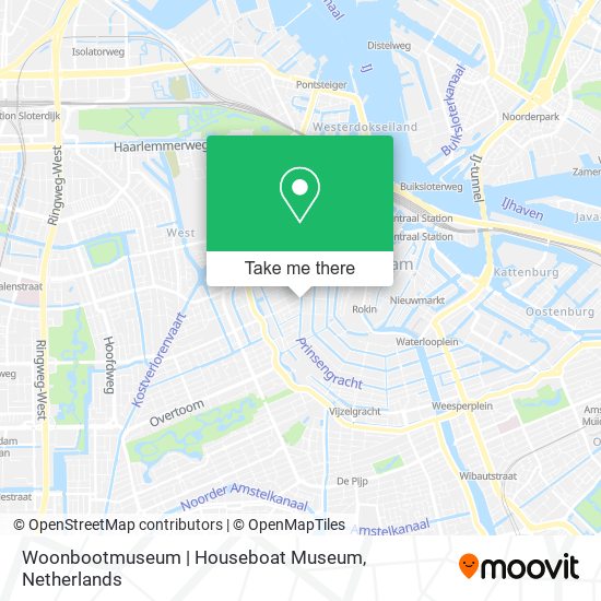 Woonbootmuseum | Houseboat Museum Karte