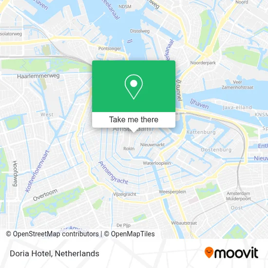 Hotel Doria map