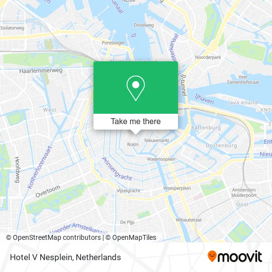 Hotel V Nesplein map