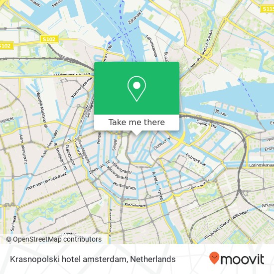 Krasnopolski hotel amsterdam map