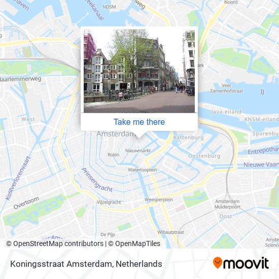 Koningsstraat Amsterdam map