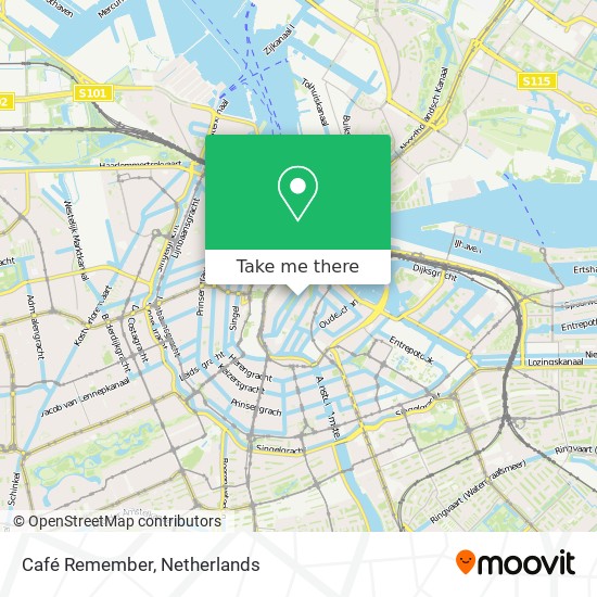 Café Remember map