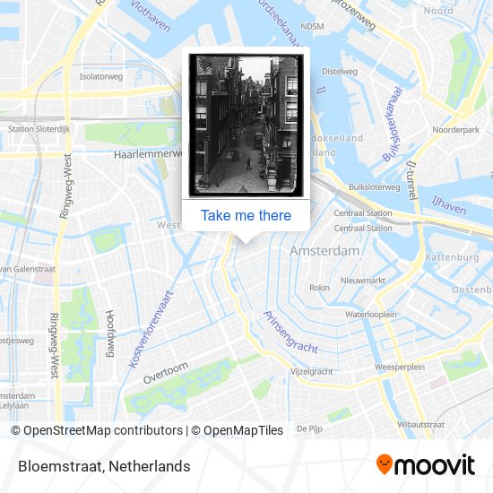 How to get to Bloemstraat in by Train, Light Rail or Metro?
