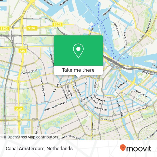 Canal Amsterdam map