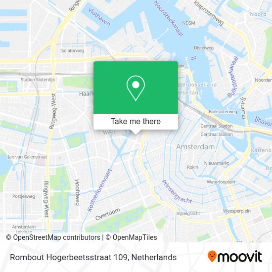 Rombout Hogerbeetsstraat 109 map