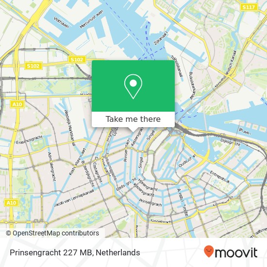 Prinsengracht 227 MB Karte