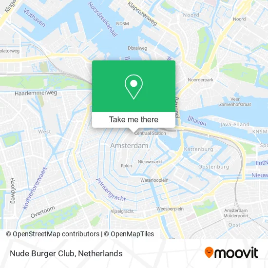 Nude Burger Club map