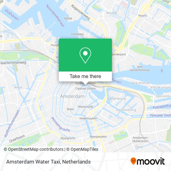 Amsterdam Water Taxi map