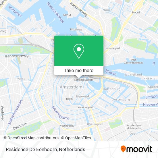 Residence De Eenhoorn map