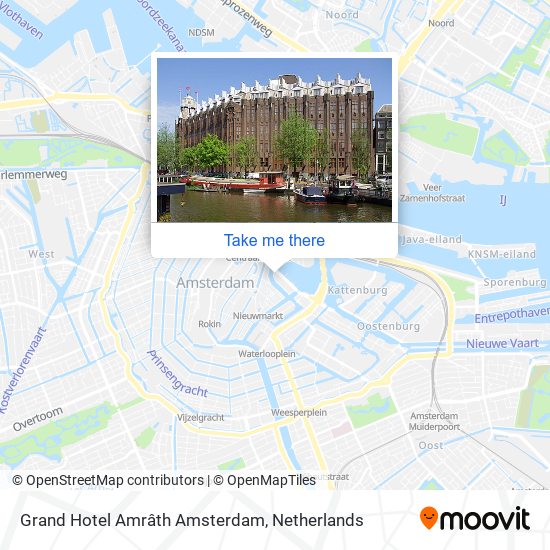 Grand Hotel Amrâth Amsterdam map