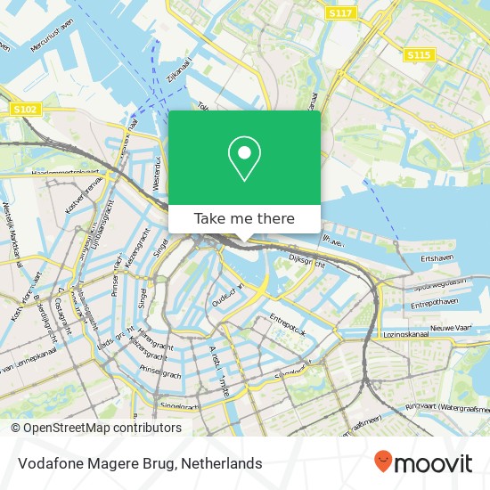 Vodafone Magere Brug map