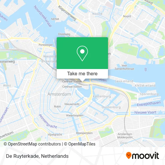 De Ruyterkade map