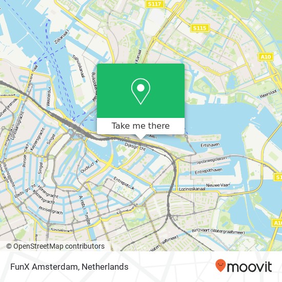 FunX Amsterdam map