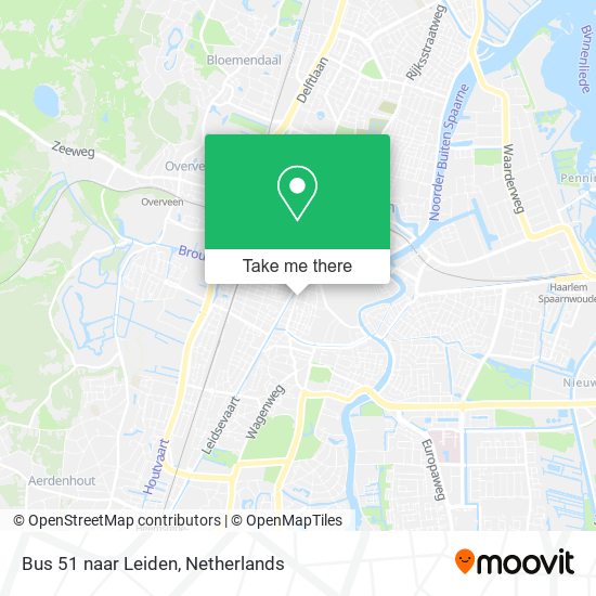 Bus 51 naar Leiden map