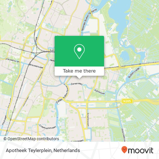 Apotheek Teylerplein map