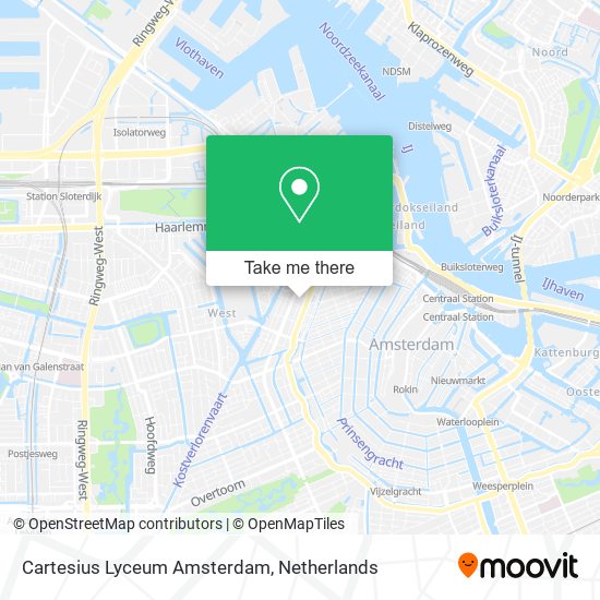 Cartesius Lyceum Amsterdam Karte