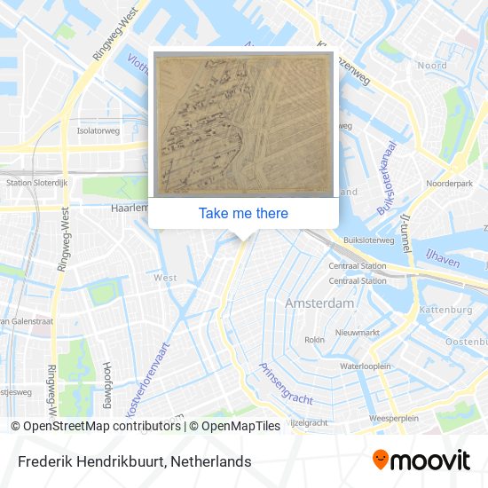 Frederik Hendrikbuurt map