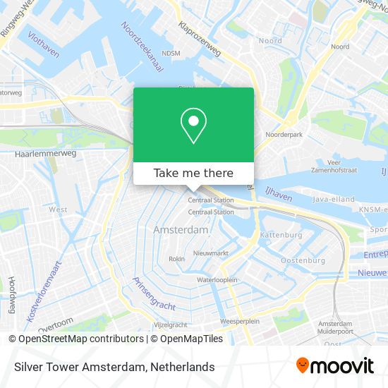 Silver Tower Amsterdam map