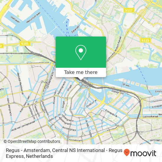 Regus - Amsterdam, Central NS International - Regus Express Karte