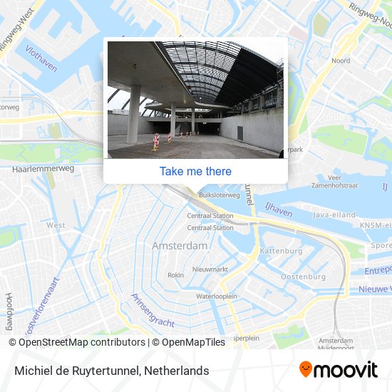 Michiel de Ruytertunnel map