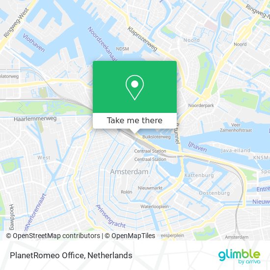 PlanetRomeo Office map