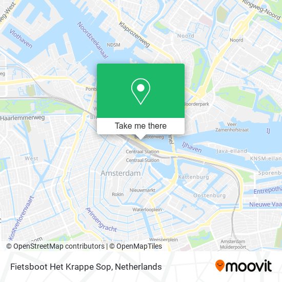 Fietsboot Het Krappe Sop map