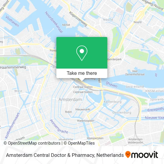 Amsterdam Central Doctor & Pharmacy map