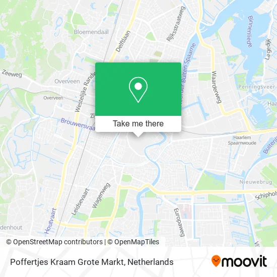 Poffertjes Kraam Grote Markt map