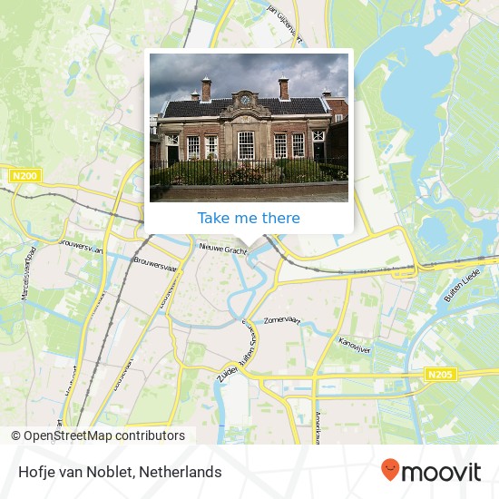 Hofje van Noblet Karte