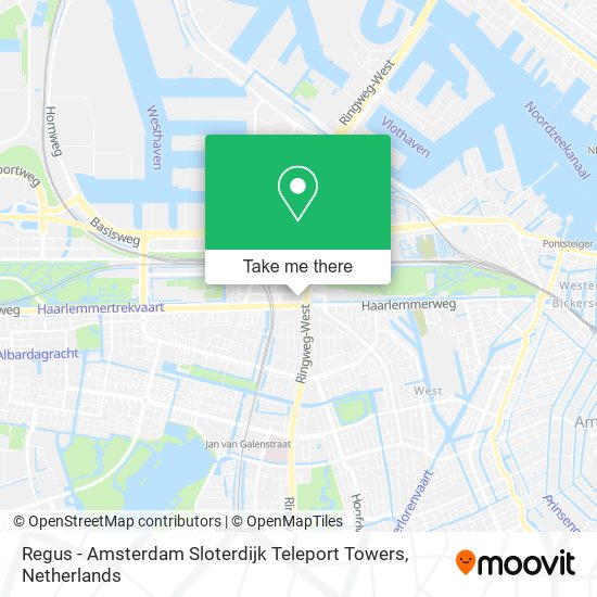 Regus - Amsterdam Sloterdijk Teleport Towers map