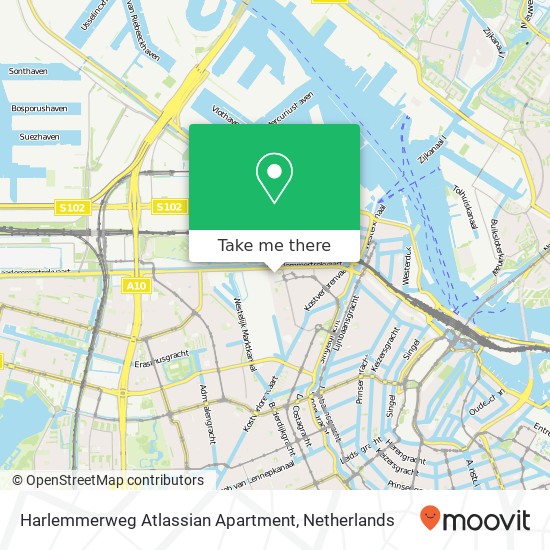 Harlemmerweg Atlassian Apartment map