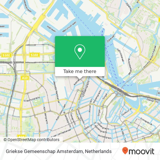 Griekse Gemeenschap Amsterdam Karte