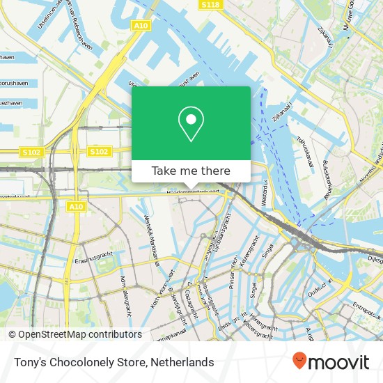 Tony's Chocolonely Store map