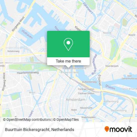Buurttuin Bickersgracht Karte
