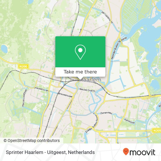 Sprinter Haarlem - Uitgeest Karte