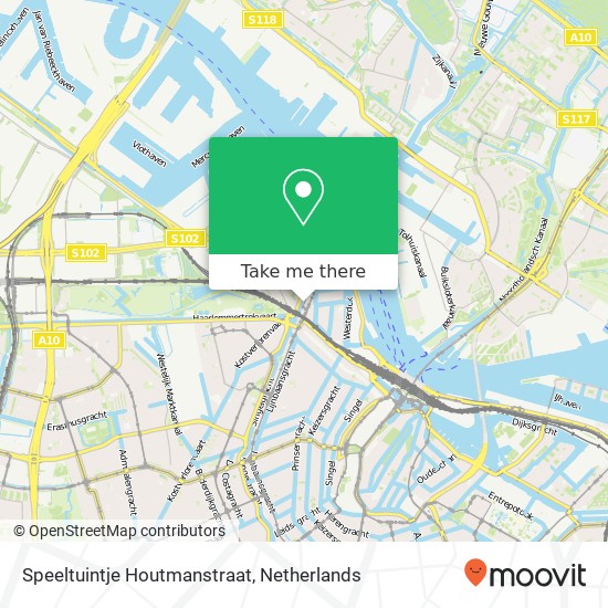 Speeltuintje Houtmanstraat map