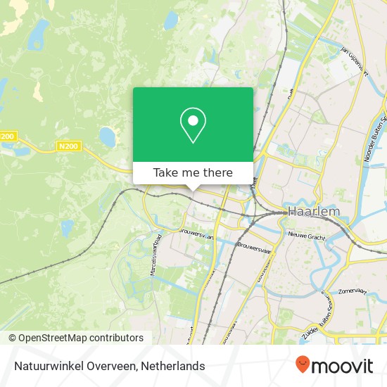 Natuurwinkel Overveen map