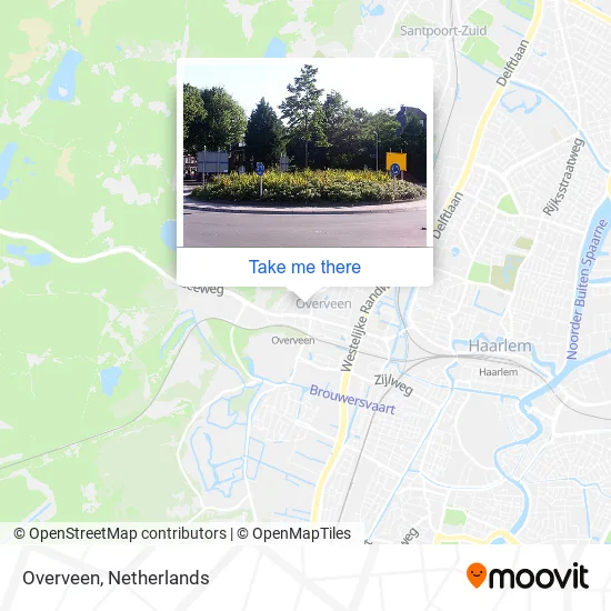 Overveen map