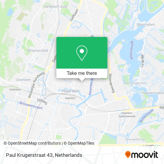 Paul Krugerstraat 43 map