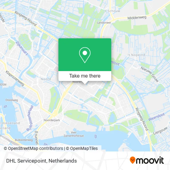 DHL Servicepoint map