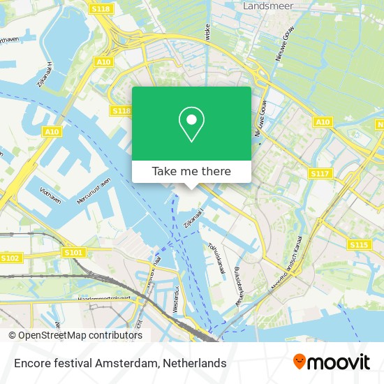 Encore festival Amsterdam map