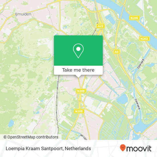 Loempia Kraam Santpoort map