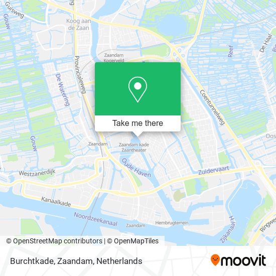 Burchtkade, Zaandam map