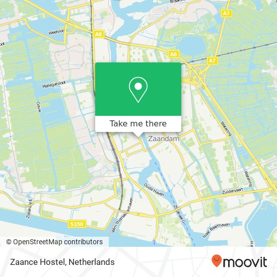 Zaance Hostel map