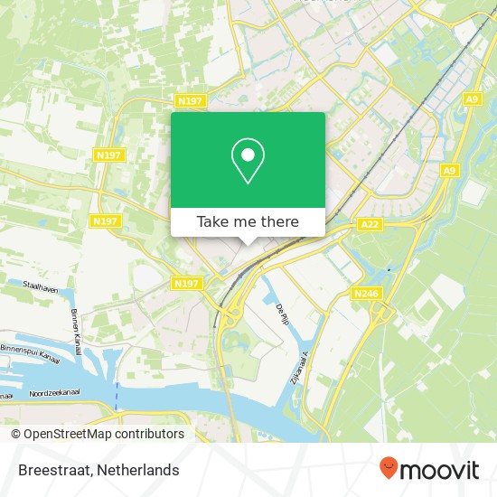 Breestraat map