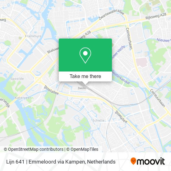 Lijn 641 | Emmeloord via Kampen map